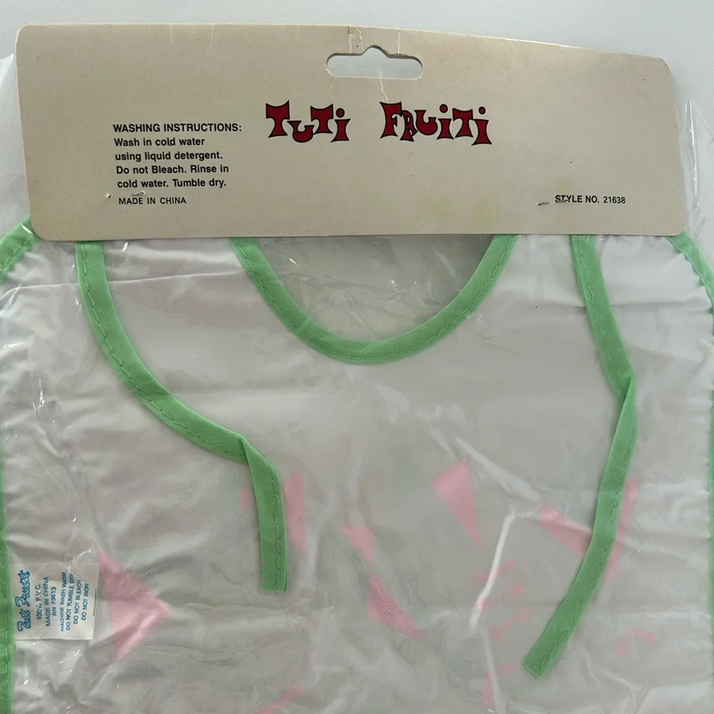 🦋 5/$25 - Tuti Fruiti Baby Bib Vintage - NWT - Teddy Bear Flying Kites
